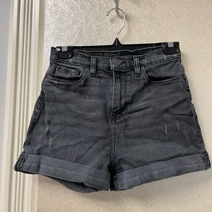 BDG High Waisted Black Jean Shorts